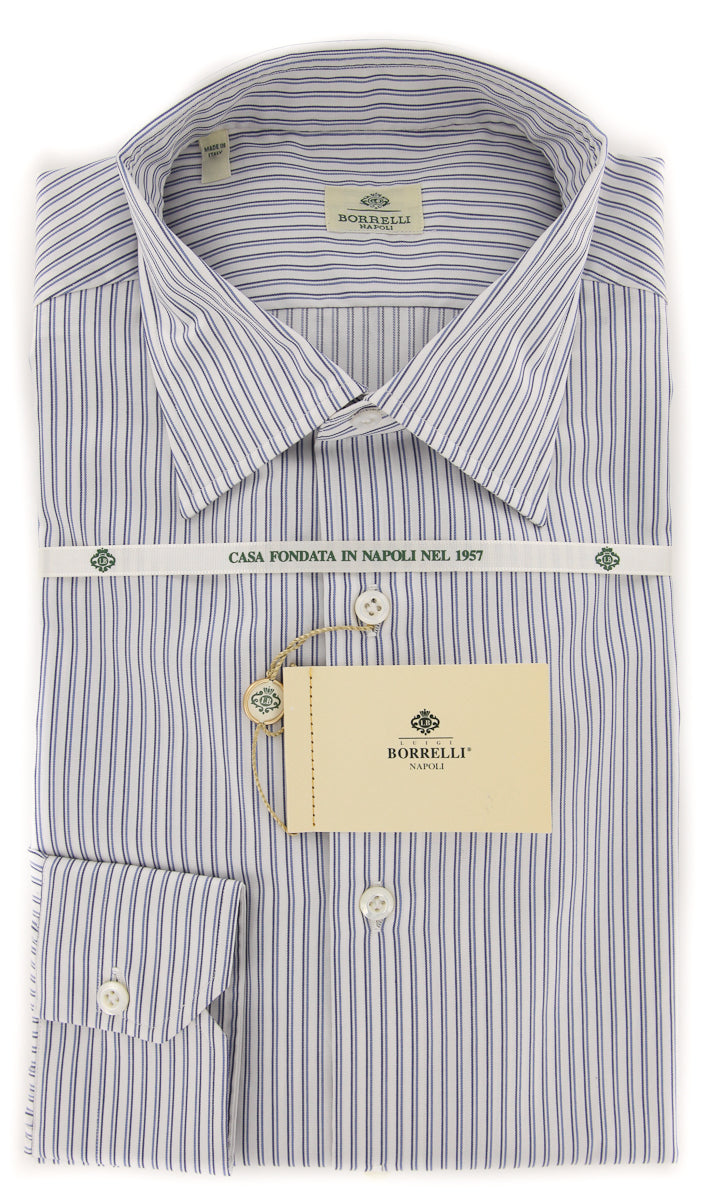 borrelli dress shirts Luigi Borrelli Lightweight Seersucker Shirt 15.5