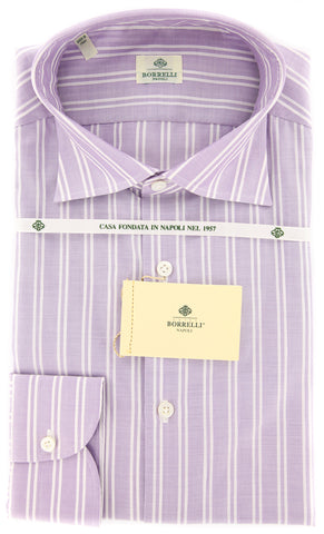 Luigi Borrelli Lavender Purple Shirt - 17 US / 43 EU