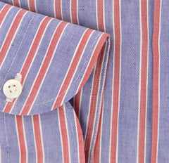 Borrelli Blue Striped Shirt - Extra Slim - 15.75/40 - (EVTS4301GIANNI)