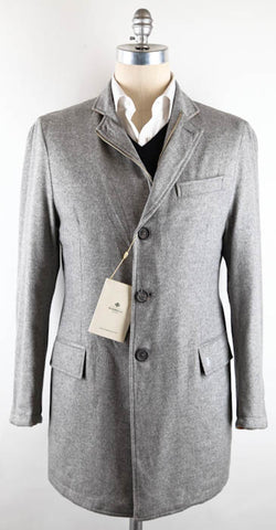 Borrelli Light Gray Coat – Size: 40 US / 50 EU