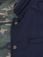 Luciano Barbera Navy Blue Reversible Vest - 40/50 - (1080633585087)