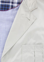 Luciano Barbera Beige Solid Jacket - Size 38 (US) / 48 (EU) - (11106813X1)