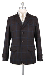 Luciano Barbera Brown Wool Plaid Jacket -  40/50 - (1110740005415X1)