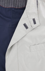 Luciano Barbera Beige Solid Jacket - Size 44 (US) / 54 (EU) - (11121913)