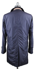 Luciano Barbera Navy Blue Water Proof Raincoat -  40/50 - (117021)