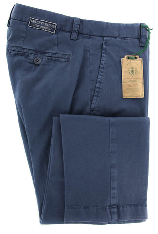 Luigi Borrelli Navy Blue Pants - 38 US / 54 EU