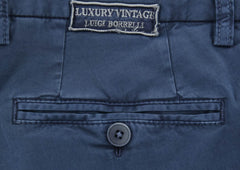 Luigi Borrelli Navy Blue Pants - Extra Slim - 38/54 - (10SLIMCERNP012)