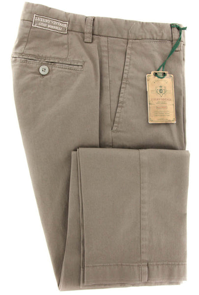 Borrelli Brown Pants - Extra Slim - 30/46 - (10SLIMCERNP012MANDORIA)