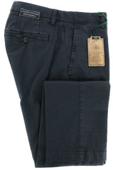 Luigi Borrelli Navy Blue Pants - 40/56 - (10SLIMCERNP012NAVY)