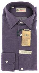 Luigi Borrelli Purple Fancy Shirt - Extra Slim - S/S - (MA49480MICHELE)