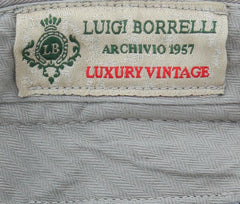 Luigi Borrelli Gray Solid Pants - 38/54 - (10SLIMCERN/LDY/MASTICE)