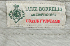 Luigi Borrelli Beige Solid Pants - 30/46 - (10SLIMCERN/LDY/TENDA)
