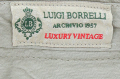 Luigi Borrelli Beige Solid Pants - 38/54 - (10SLIMCERN/LDY/TENDA)