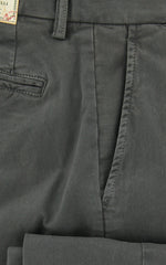 Borrelli Dark Green Solid Pants - 38/54 - (10SLIMCERN/LDY/TORTORA)