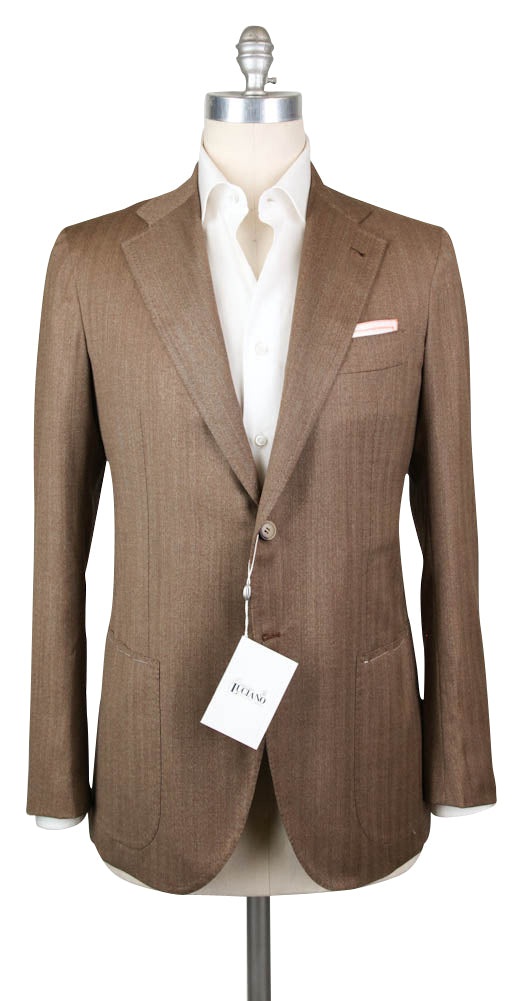 Orazio Luciano Brown Wool Solid Sportcoat - 40/50 - (2BOTTONI5330)