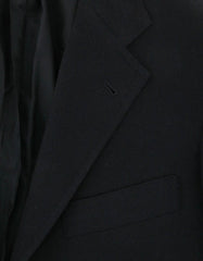 Orazio Luciano Black Wool Solid Sportcoat -  42/52 - (2BOTTONI590900)