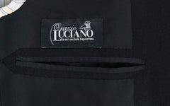 Orazio Luciano Black Wool Solid Sportcoat -  42/52 - (2BOTTONI590900)