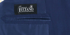 Orazio Luciano Navy Blue Wool Solid Suit -  46/56 - (2BOTTONIA9714)