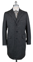 Orazio Luciano Gray Herringbone Coat - 42/52 - (3BTNCOAT8474)