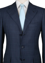 Orazio Luciano Blue Wool Plaid Suit - (AUSUIT3BX7) - Parent