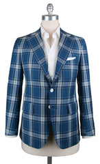 Orazio Luciano Blue Wool Plaid Sportcoat - (3BX4) - Parent