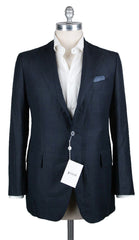 Orazio Luciano Navy Blue Check Sportcoat - 48/58 - (FINTO3BA9039)