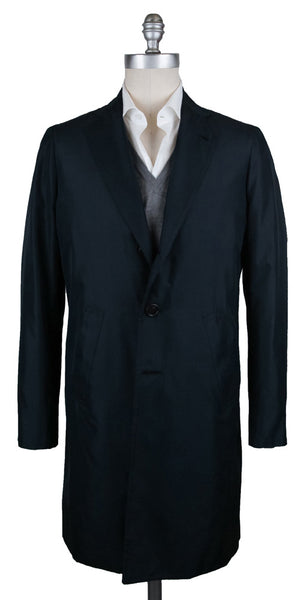 Orazio Luciano Navy Blue Water Repellent Raincoat - (JKTX3) - Parent