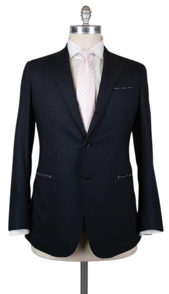 Principe d'Eleganza Navy Blue Wool Suit - 46/56 - (B90135COLOMBO)