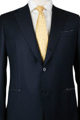 Principe d'Eleganza Navy Blue Wool Solid Suit - 46/56 - (B90LP1528)