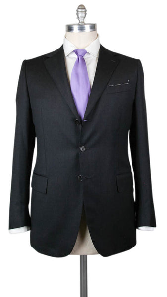 Principe d'Eleganza Charcoal Gray Wool Suit - 44/54 - (FDL3BOTT)