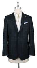 Principe d'Eleganza Dark Green Plaid Sportcoat - 36/46 - (PE102176)