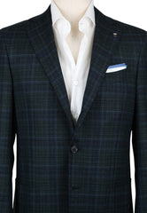 Principe d'Eleganza Dark Green Plaid Sportcoat - (PE102176) - Parent