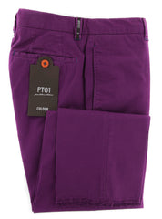 PT Pantaloni Torino Purple Pants - Extra Slim - 30/46 - (COVTKCRS60770)