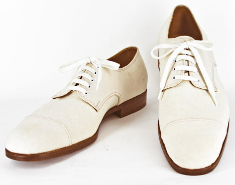 Saint Crispin's Cream Shoes – Size: 8.5 C US / 8 E UK