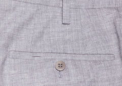 Sartorio Napoli Gray Solid Wool Pants - Slim - (1191) - Parent