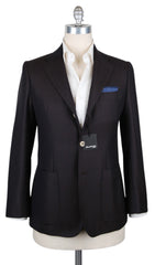 Sartorio Napoli Dark Brown Wool Fancy Sportcoat - 40/50 - (SA1026177)