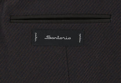 Sartorio Napoli Dark Brown Wool Fancy Sportcoat - (SA1026177) - Parent