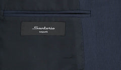 Sartorio Napoli Navy Blue Wool Striped Suit -  43/53 - (UA250S284714)