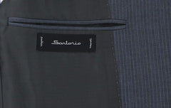 Sartorio Napoli Charcoal Gray Wool Striped Suit - (SA920177) - Parent