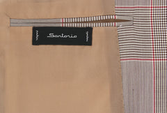 Sartorio Napoli Light Brown Wool Window Pane Suit - (SA919172) - Parent
