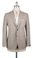 Sartorio Napoli Beige Wool Blend Solid Sportcoat - 44/54 - (SA918172)