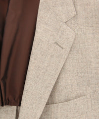 Sartorio Napoli Beige Wool Blend Solid Sportcoat - (SA918172) - Parent