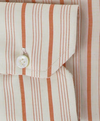 Luigi Borrelli Orange Shirt 15.75/40