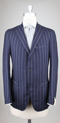 Luigi Borrelli Navy Blue Wool Suit - 36/46 - (SALINA/B43/C/R)