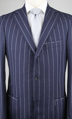 Luigi Borrelli Navy Blue Wool Suit - 36/46 - (SALINA/B43/C/R)