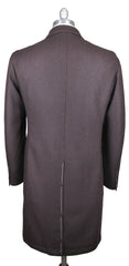 Luigi Borrelli Brown Cashmere Herringbone Coat -  3 Button - 42/52