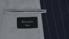 Stile Latino Navy Blue Striped Suit - (VAULUCA20R0B30) - Parent