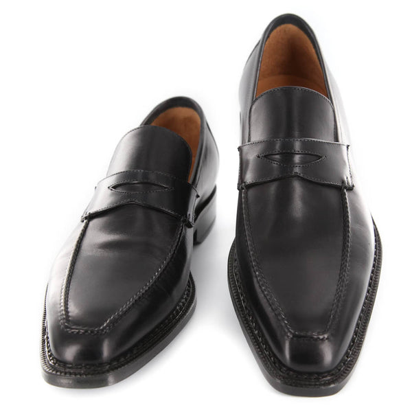 Sutor Mantellassi Black Shoes - Penny Loafers - 7.5/6.5 - (1026NERO)