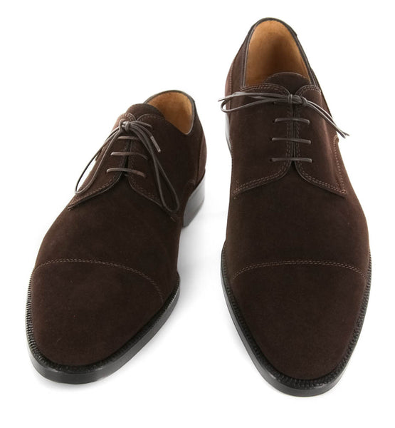 Sutor Mantellassi Dark Brown Shoes - Cap Toe - 7.5/6.5 - (M8832FC63)