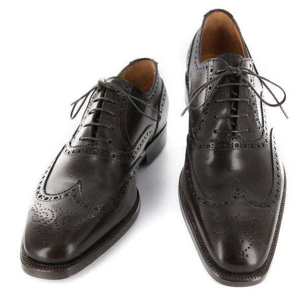 Sutor Mantellassi Dark Brown Shoes - 7.5/6.5 - (M941/32028LAPO)